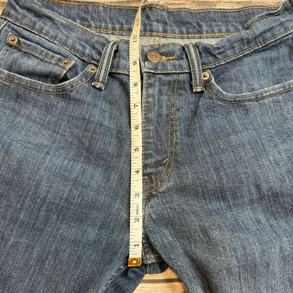 Levi's Men's 511 Slim Fit Dark Blue Denim Jeans W31 L30 31 x 30 Straight Leg Zip - Picture 10 of 11